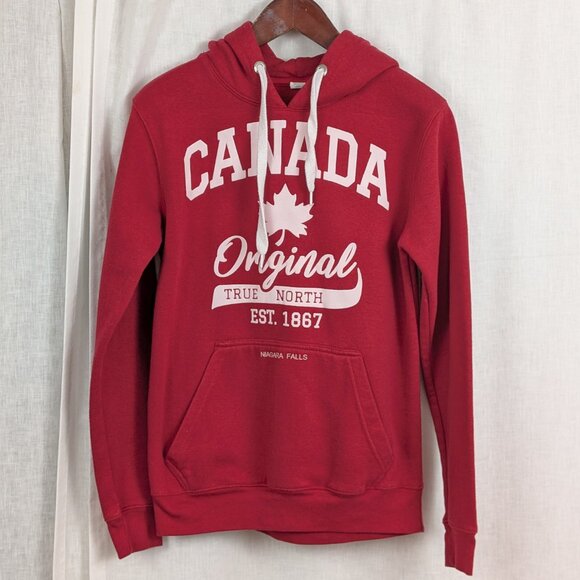 Canada Niagara Falls Red Hooded Sweatshirt Medium - Picture 1 of 4